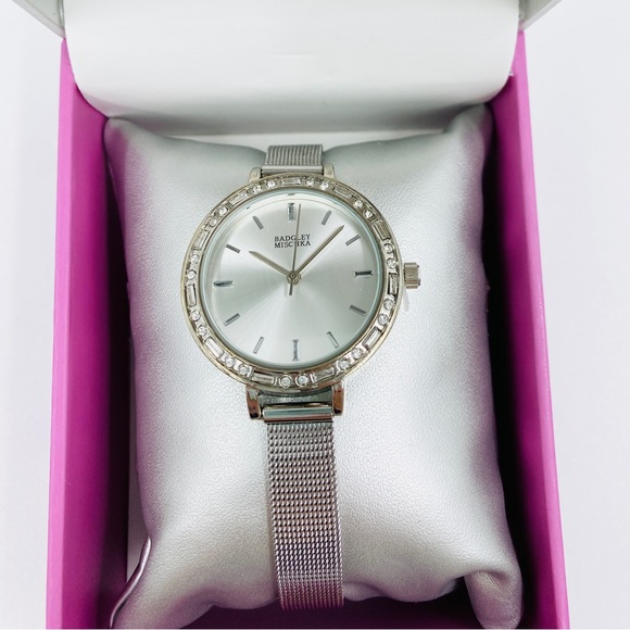 Badgley Mischka Silver Women's Watch - Picture 1 of 4